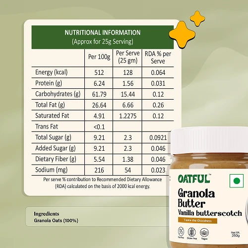 Vanilla-Butterscotch - Granola Butter